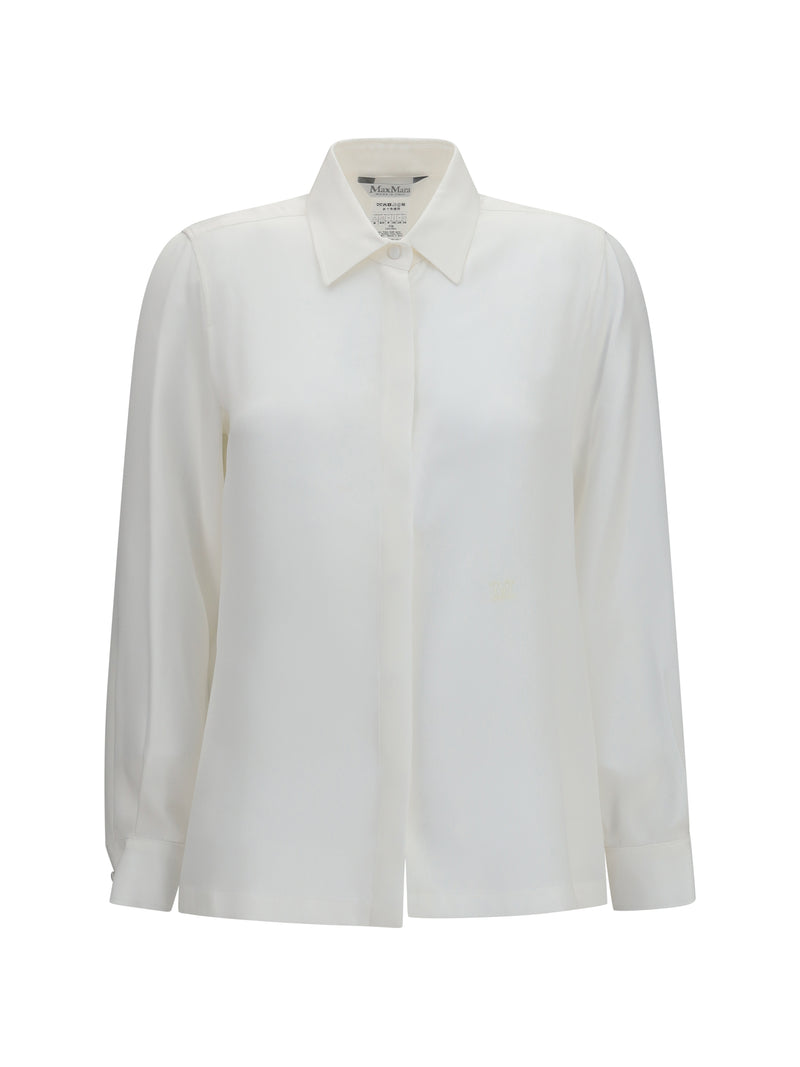Max Mara Max Mara Geranio Crepe De Chine Shirt Vela - World Class Fashion