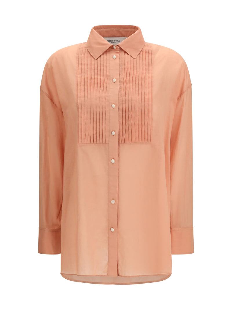 Golden Goose Golden Goose Oversized Cotton Shirt Dusty Coral - World Class Fashion