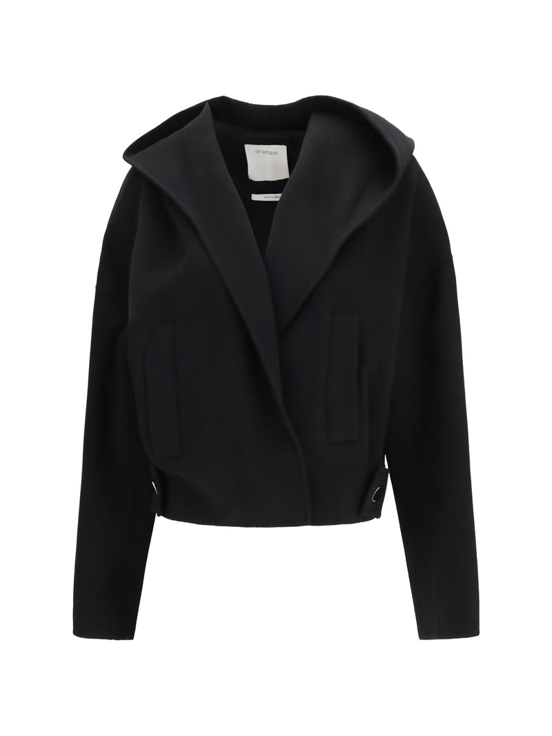 Max Mara Sportmax Max Mara Sportmax Idoneo Pure Virgin Wool Jacket Black - World Class Fashion
