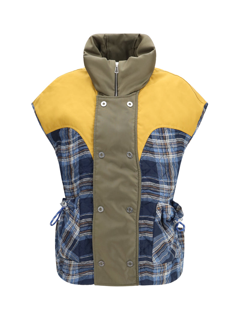 Marbell Marbell Kate Quilted Padded Vest Ocean Smoothie - World Class Fashion