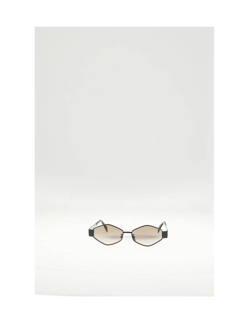 Celine Celine Triomphe Metal 02 Black Gradient Brown Sunglasses - World Class Fashion