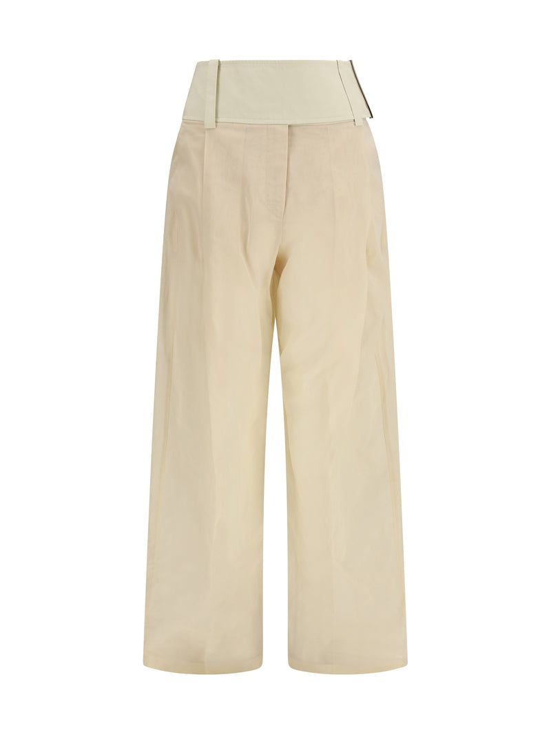Max Mara Sportmax Max Mara Sportmax Ferito Pants Ecru - World Class Fashion