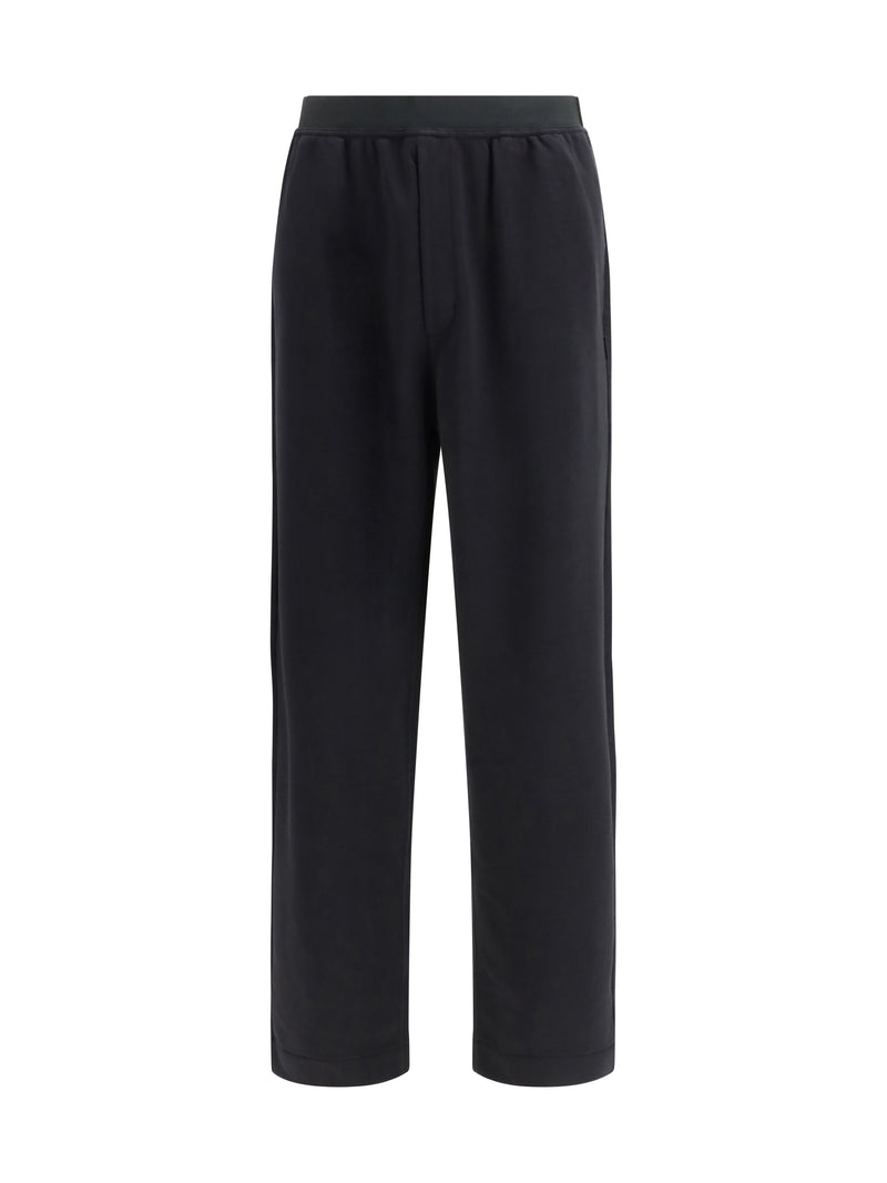 Mm6 Mm6 Cotton Sweatpants Black Men - World Class Fashion