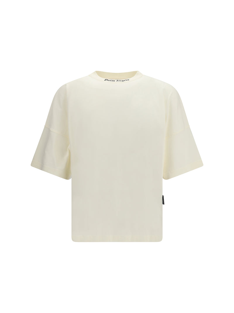 Palm Angels Palm Angels Classic T-shirt Oversized Logo Off White - World Class Fashion