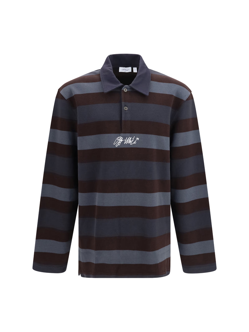 Off-white Off-White Stroke Polo Shirt Multicolor - World Class Fashion