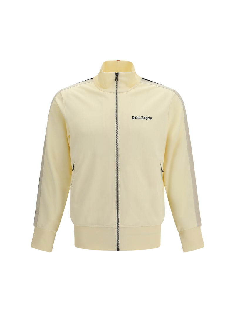 Palm Angels Palm Angels Classic Logo Track Jacket Ivory Black - World Class Fashion