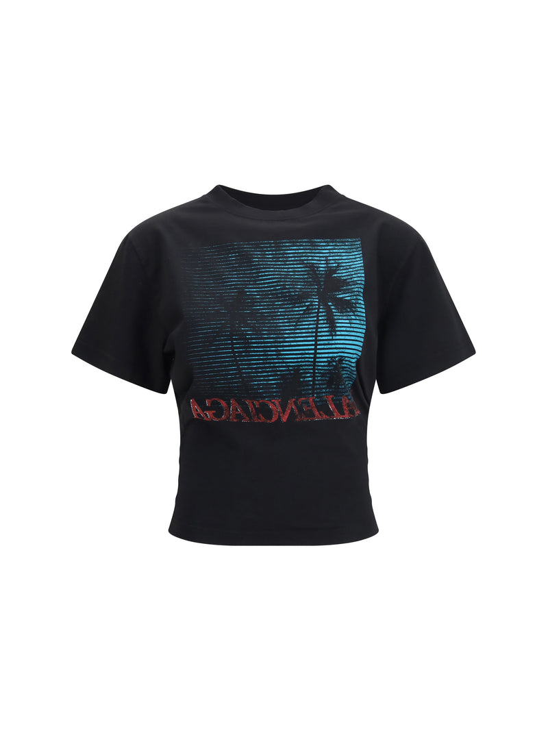 Balenciaga Balenciaga Vintage Holiday Cropped T-shirt Black - World Class Fashion