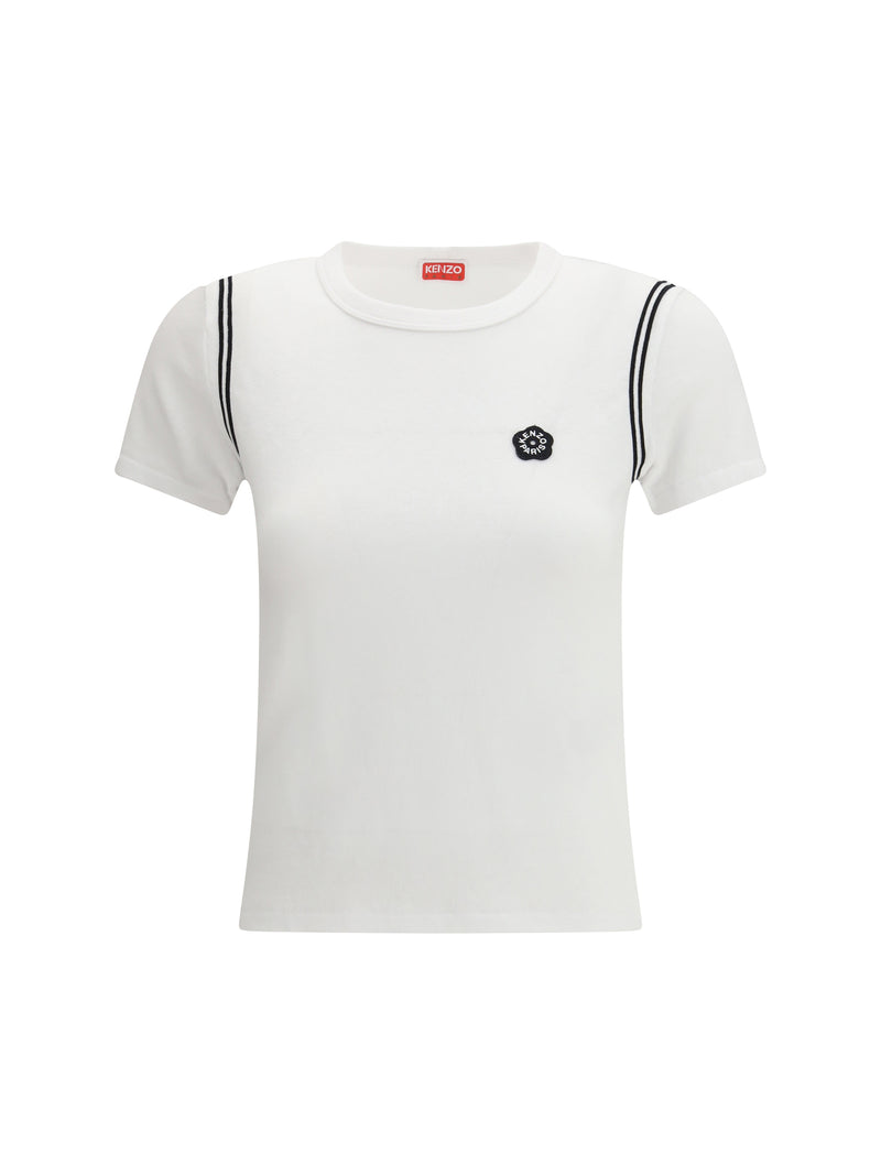 Kenzo Kenzo Cotton Boke Flower 2.0 Embroidered T-shirt White - World Class Fashion