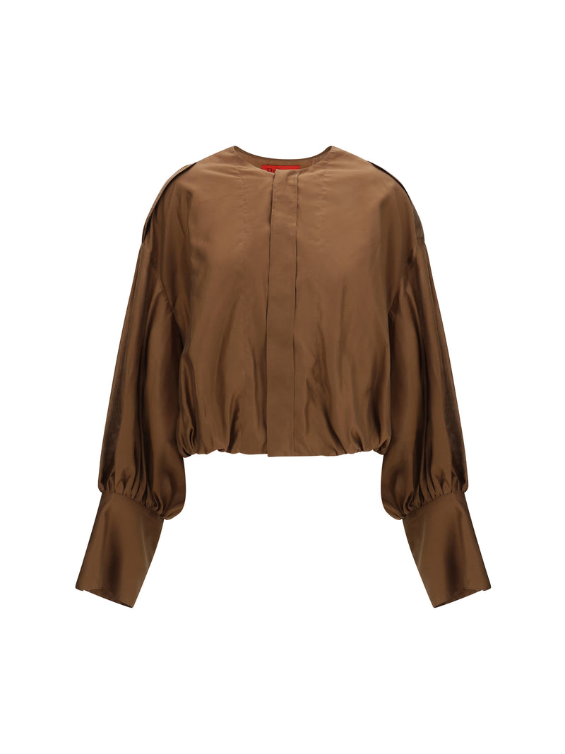 The Latest La última camisa de muselina ligera Diana color chocolate - World Class Fashion