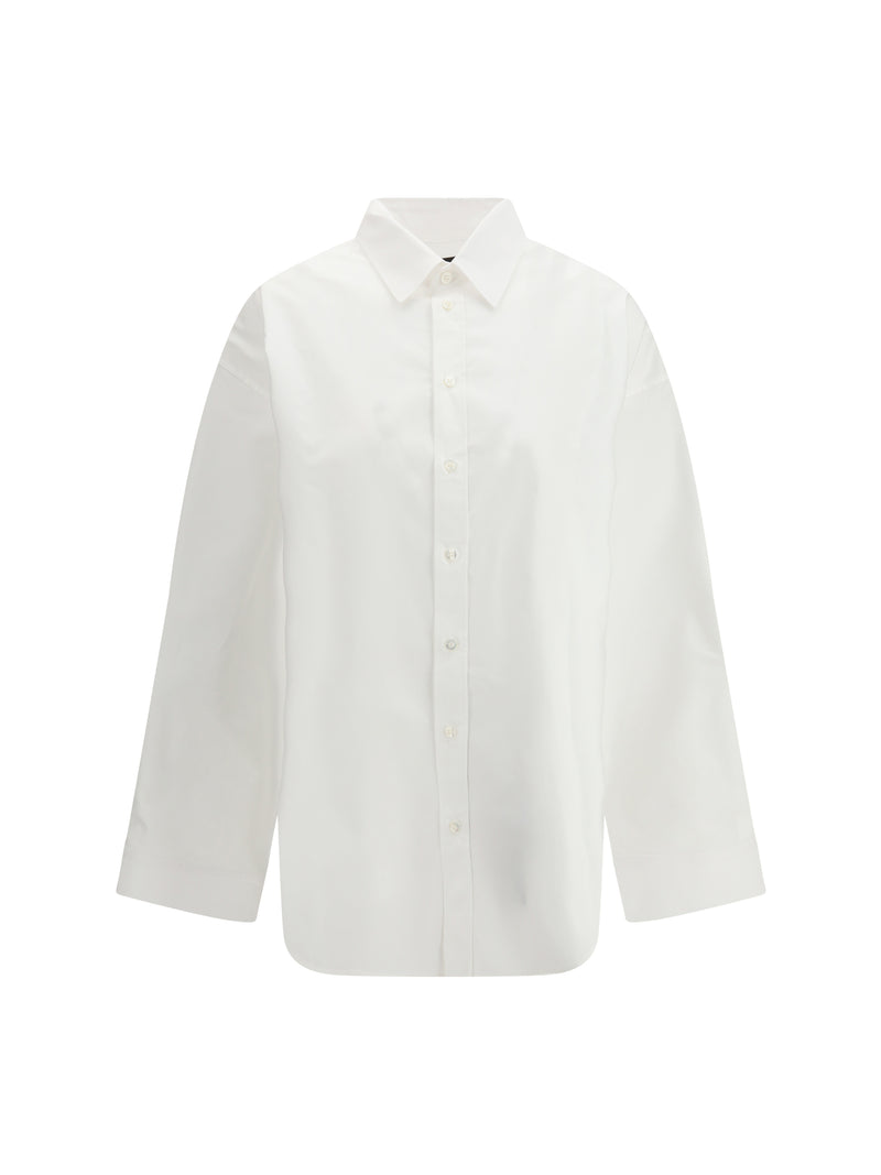 Balenciaga Balenciaga Lace-up Cotton Shirt White - World Class Fashion