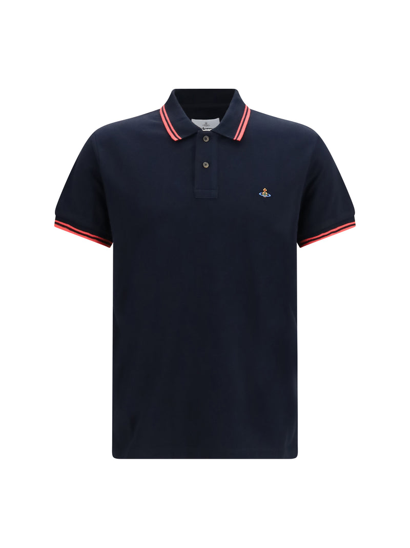 Vivienne Westwood Vivienne Westwood Classic Polo Shirt Navy Men - World Class Fashion