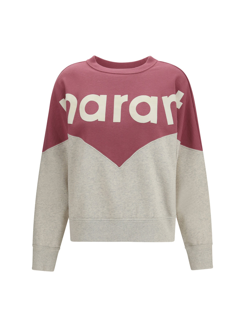 Marant Étoile Marant Étoile Cotton Houston Sweatshirt Mauve Mist/Ecru - World Class Fashion