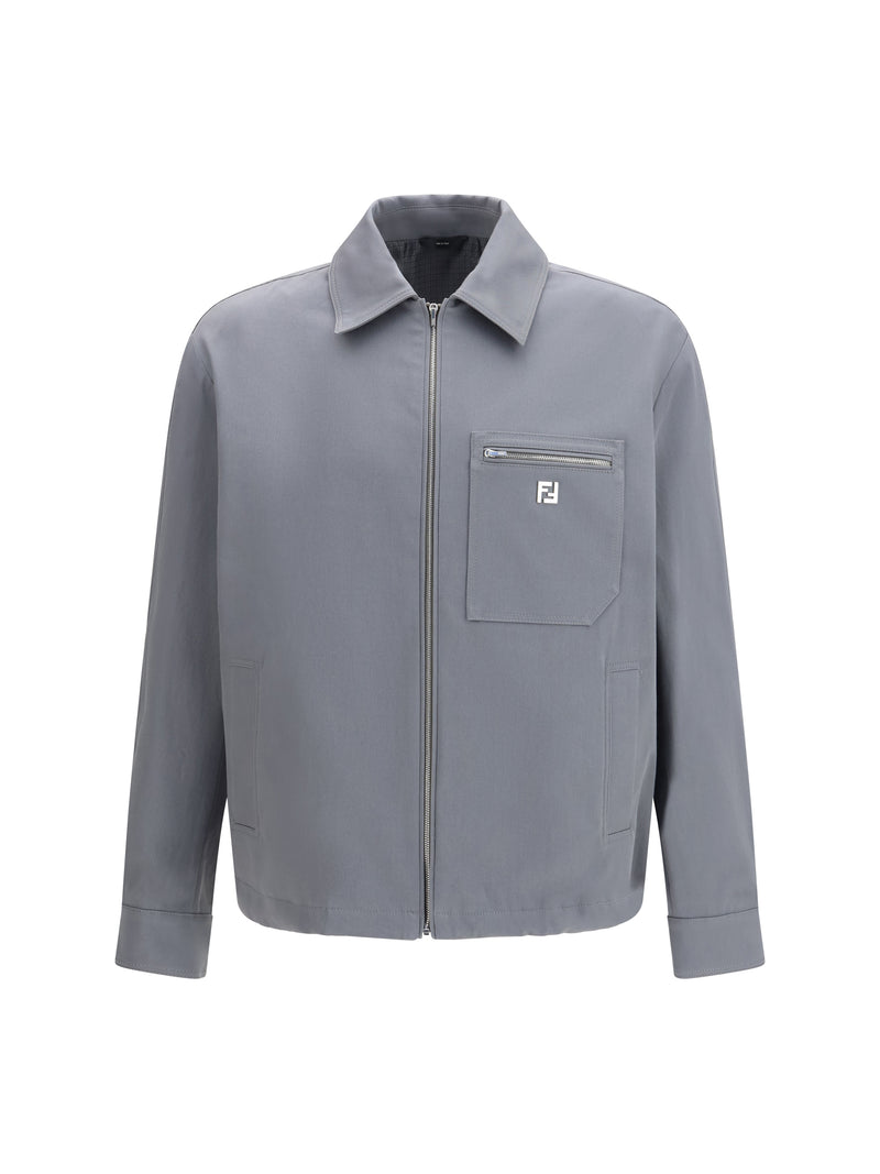 Fendi Fendi New Rich Jacket Grey Men - World Class Fashion