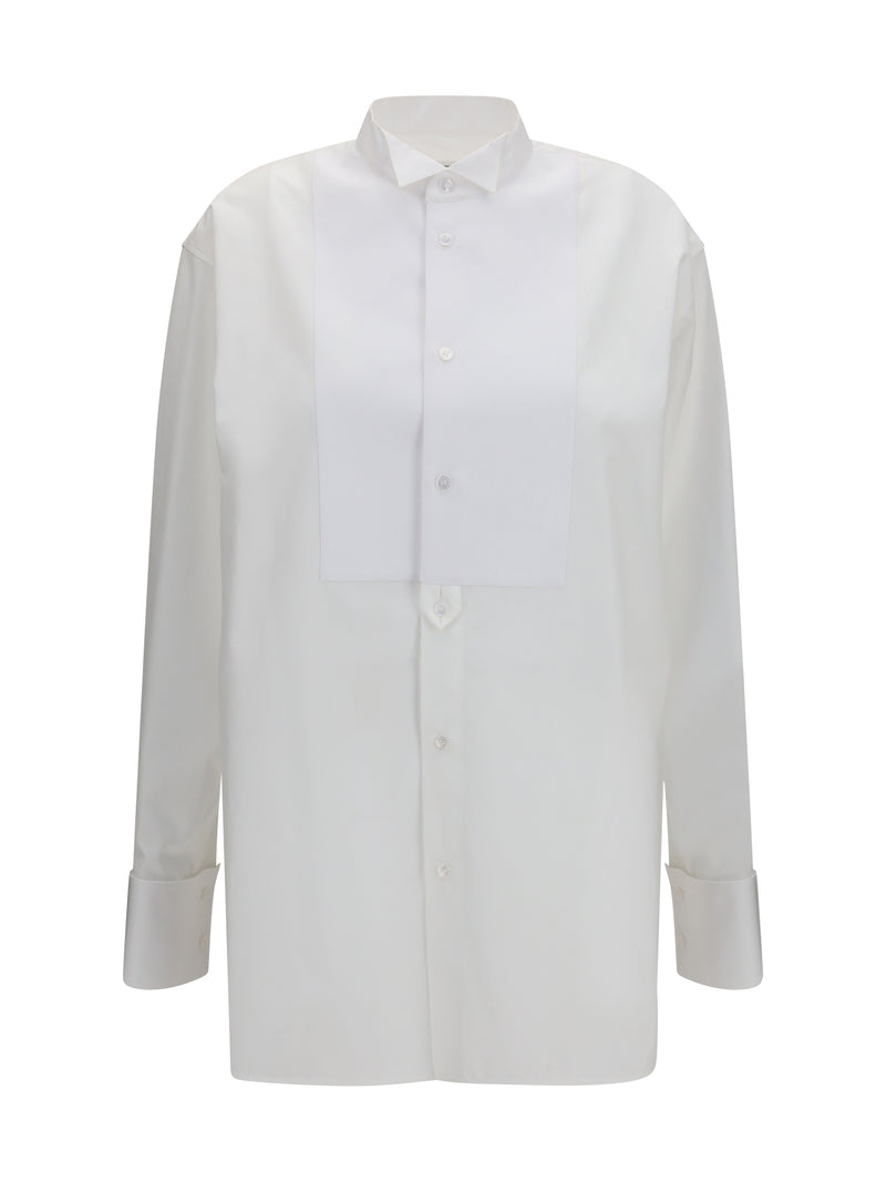 Saint Laurent Saint Laurent Tuxedo Shirt Blanc Optique - World Class Fashion