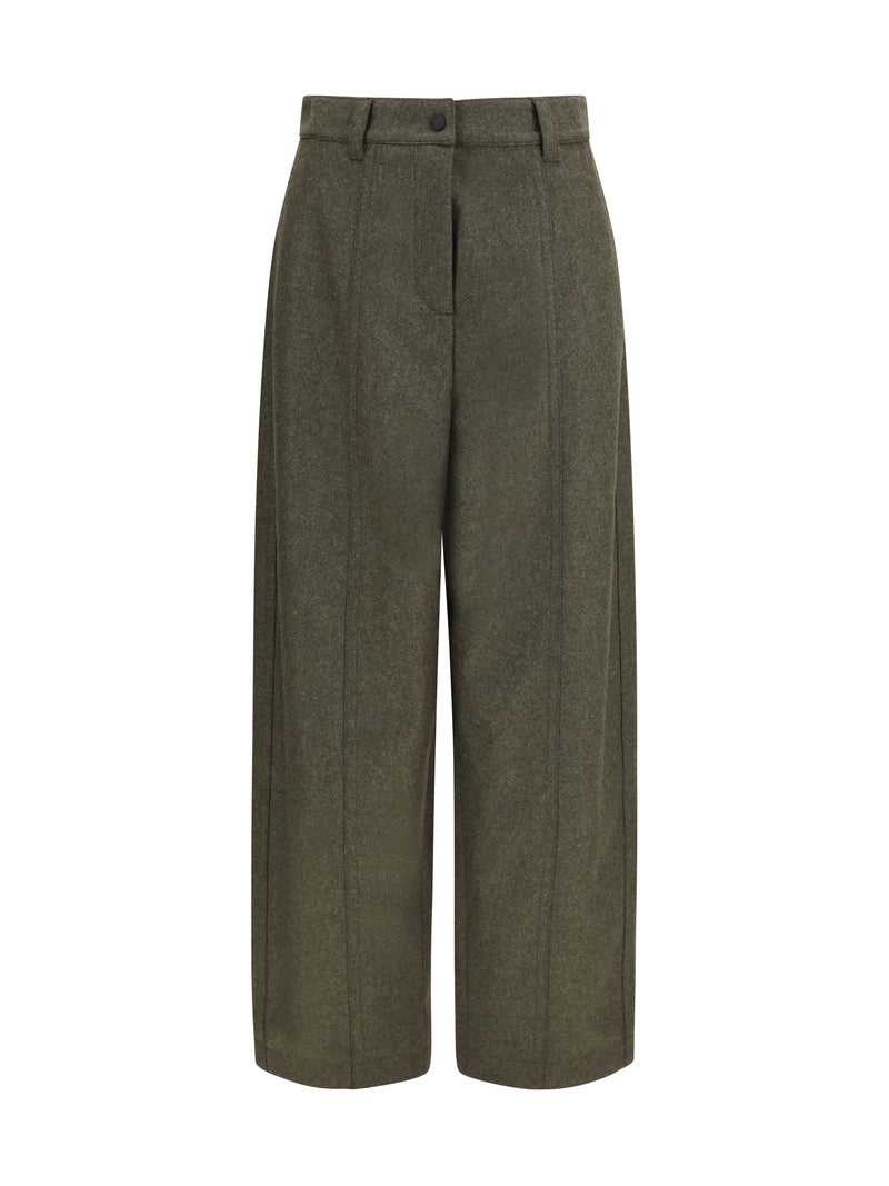 Moncler Grenoble Moncler Grenoble Lightweight Loden Pants Dark Green - World Class Fashion