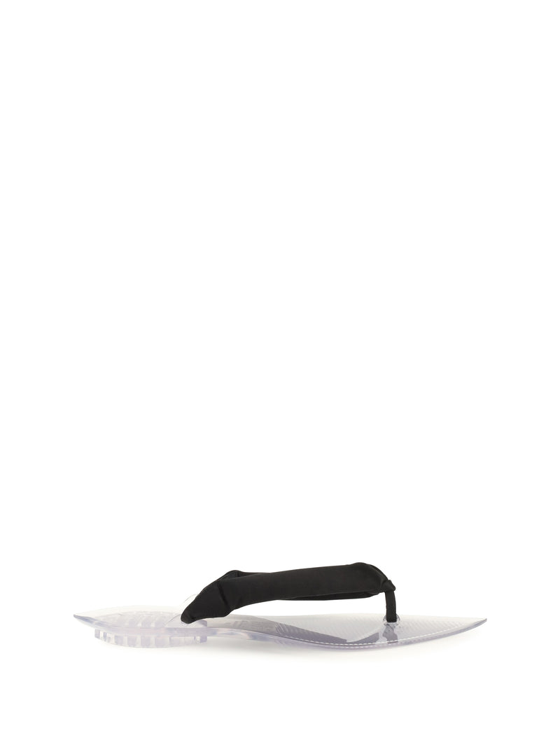Alaia Alaïa Satin Flip-flop Sandals - World Class Fashion