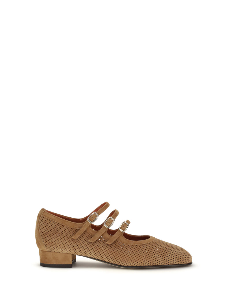 Carel Paris Carel Paris Ariana Suede Ballerinas Tan - World Class Fashion