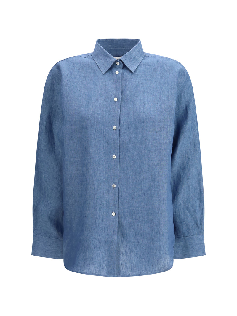 Rohe Rohe Linen Shirt Ocean Blue Women - World Class Fashion