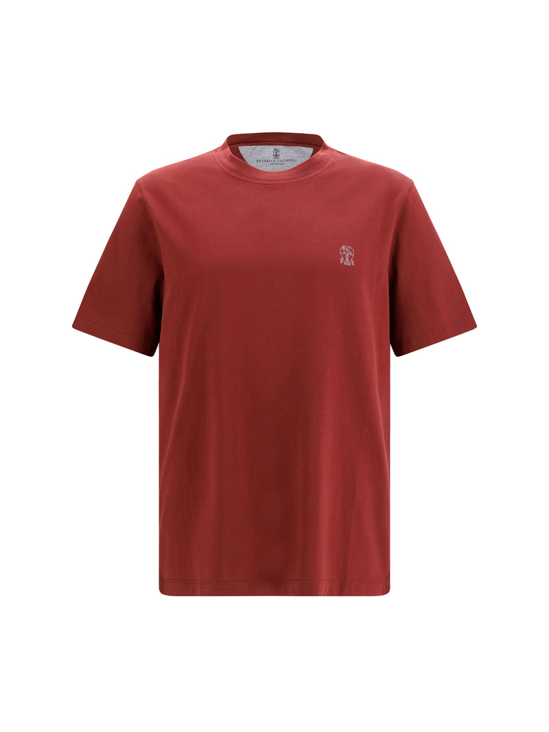 Brunello Cucinelli Brunello Cucinelli Logoed T-shirt Lava Grey - World Class Fashion