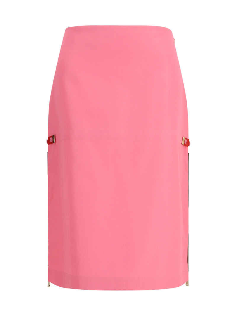Fendi Fendi Midi Skirt with Zip Detailing Azalea - World Class Fashion