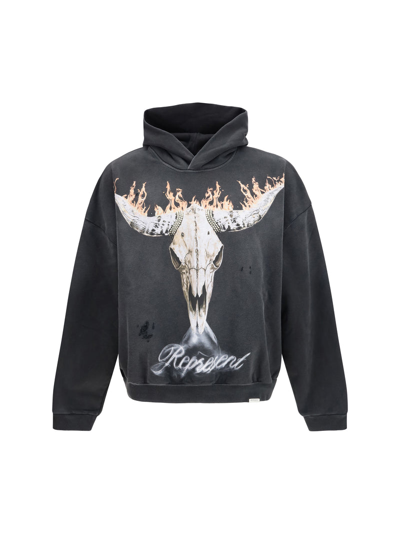 Represent Represent British Cowboys Hoodie Stained Black - World Class Fashion