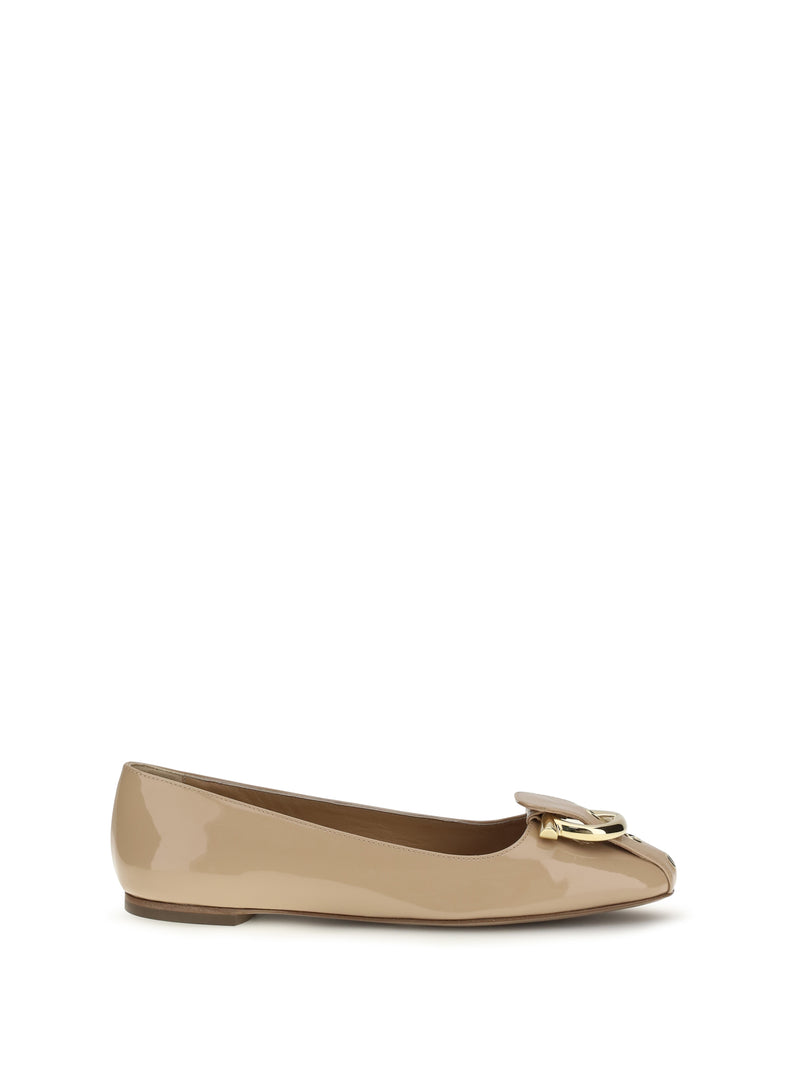Ferragamo Ferragamo Gancini Bailarinas Pain Amaretti - World Class Fashion