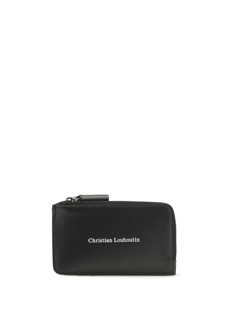Christian Louboutin Christian Louboutin Canopy Zipped Card Holder Black - World Class Fashion