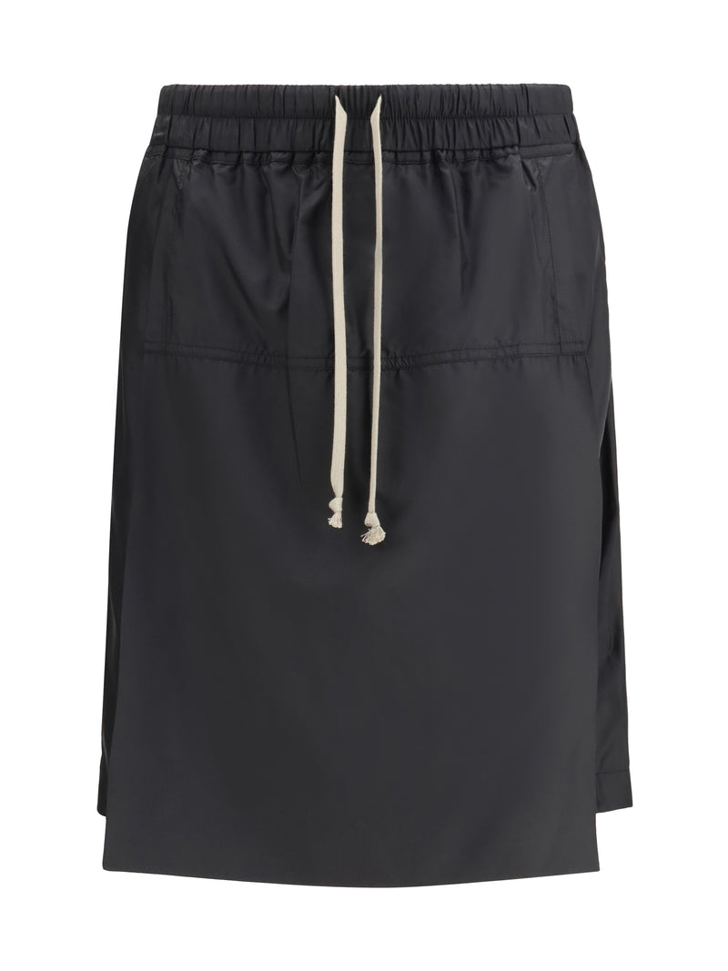Moncler + Rick Owens Moncler + Rick Owens Kilt Shorts Black Men - World Class Fashion