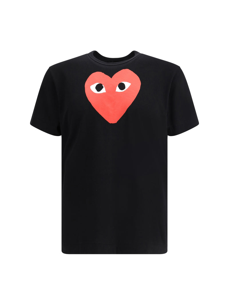 Comme Des Garçons Play Comme Des Garçons Play Logo T-shirt Black Men - World Class Fashion
