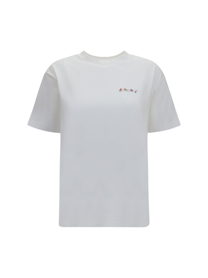 Off-white Off-white Arrow Flower T-shirt White Hawthorn Rose - World Class Fashion