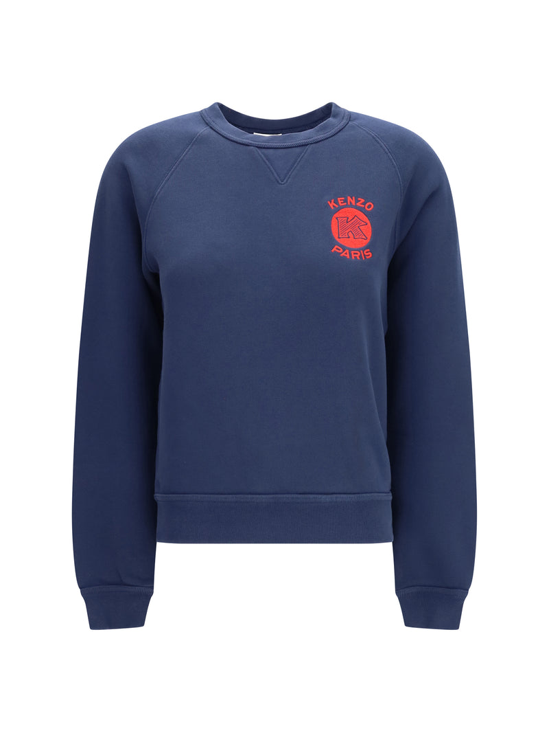 Kenzo Kenzo Paris Emblem Embroidered Sweatshirt Blue Black - World Class Fashion