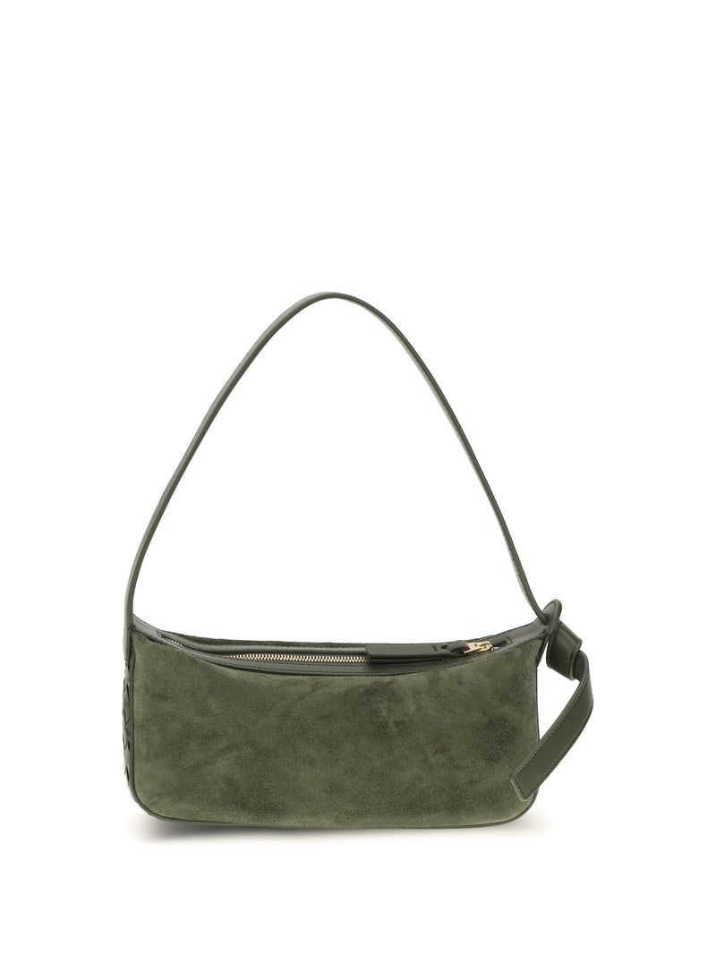 Bottega Veneta Bottega Veneta Nodo Shoulder Bag Green Tweed-Gold - World Class Fashion