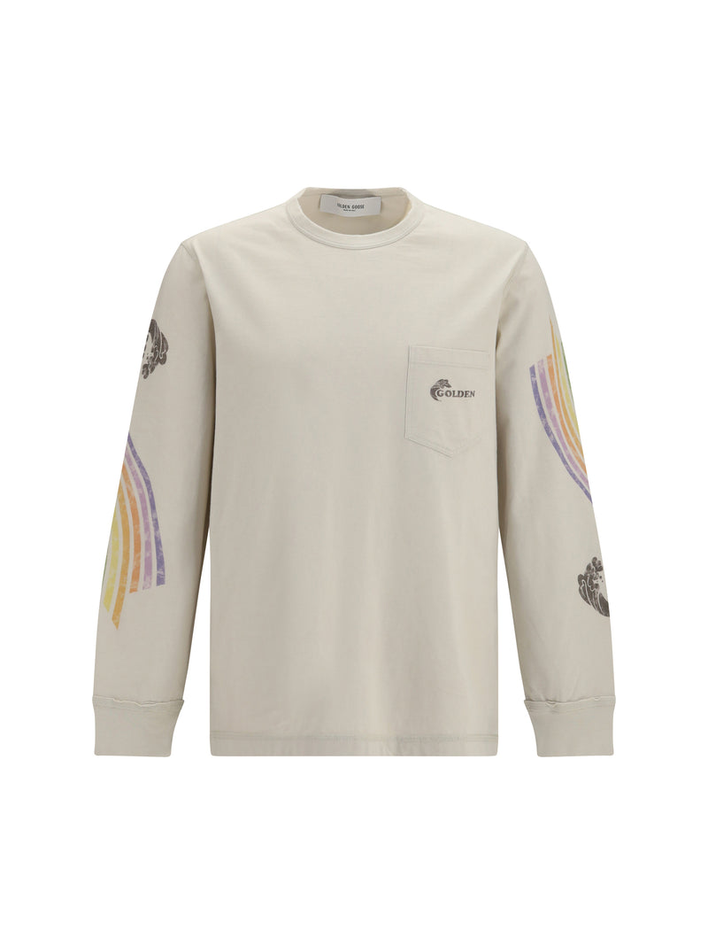 Golden Goose Golden Goose Asymmetric Print Sweatshirt - World Class Fashion