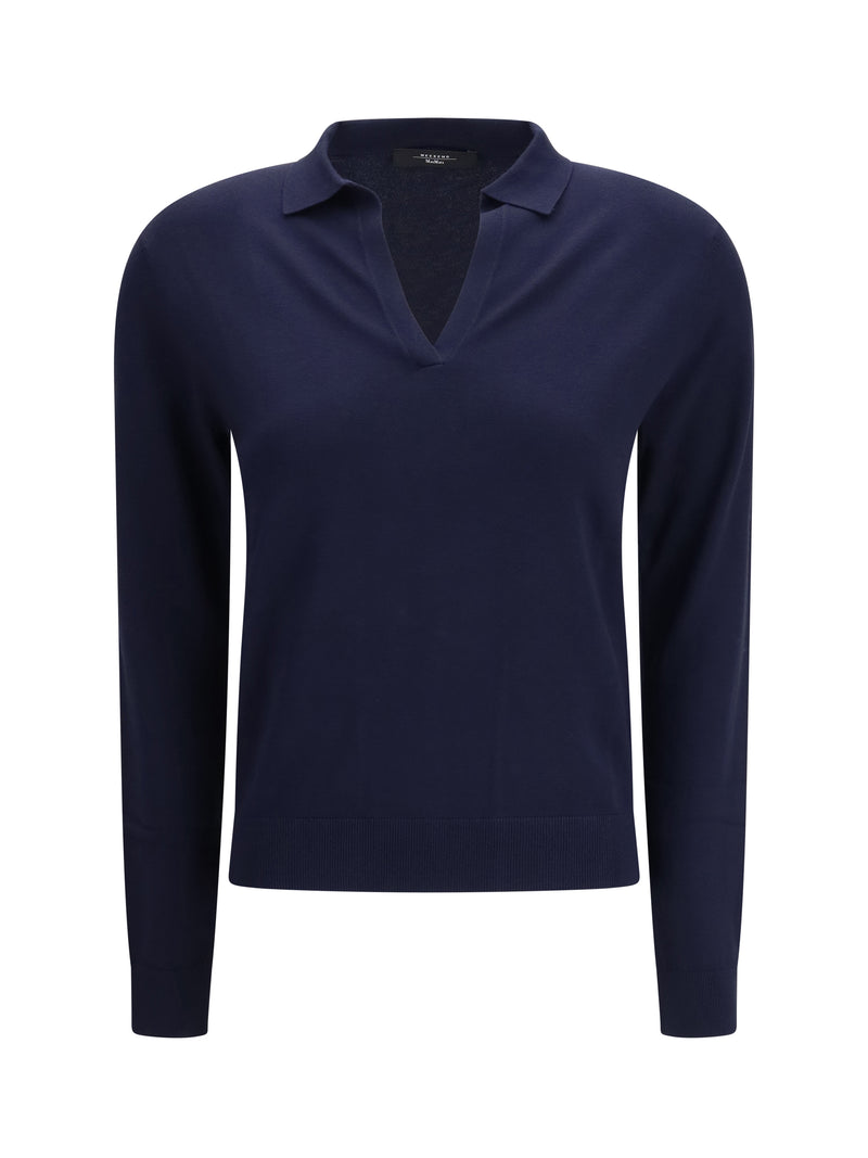 Max Mara Weekend Max Mara Weekend Jersey Palanca Azul - World Class Fashion