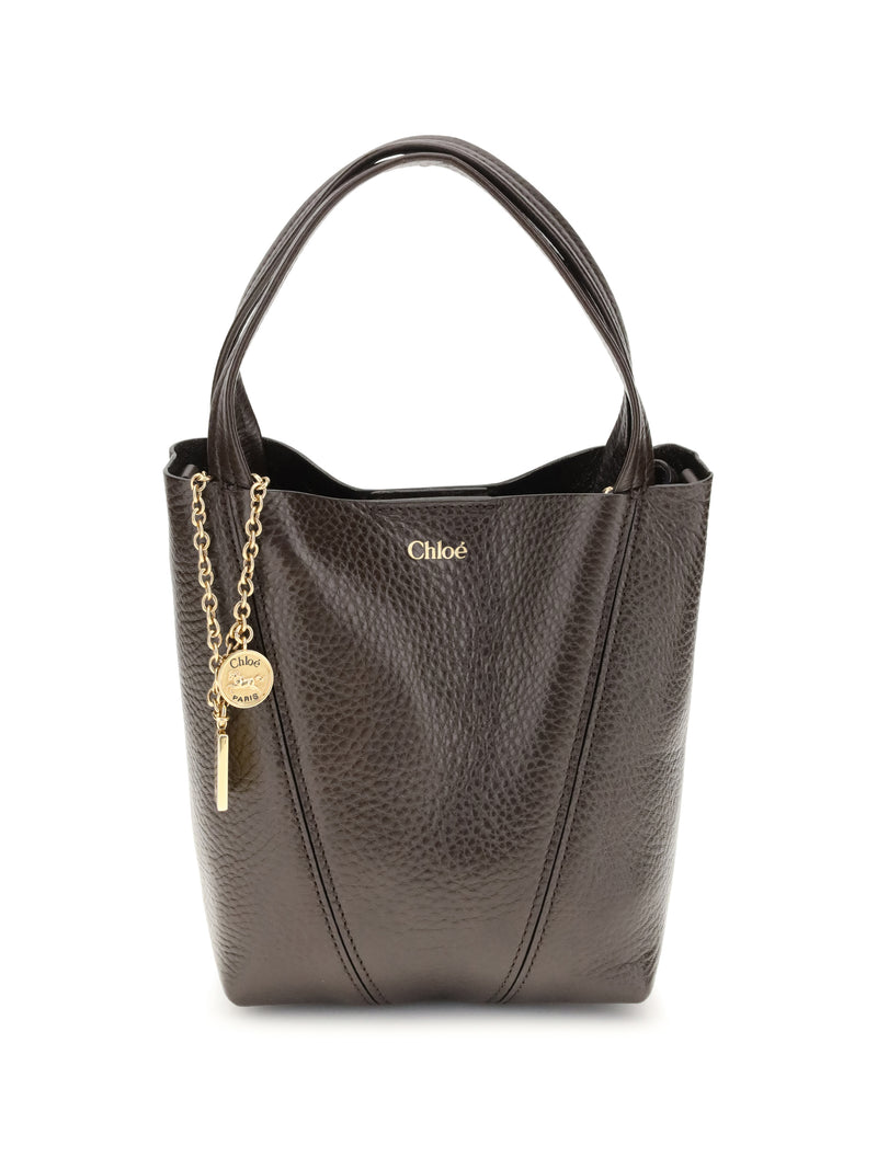 Chloe Chloé Spin Shoulder Bag Kohl Brown - World Class Fashion