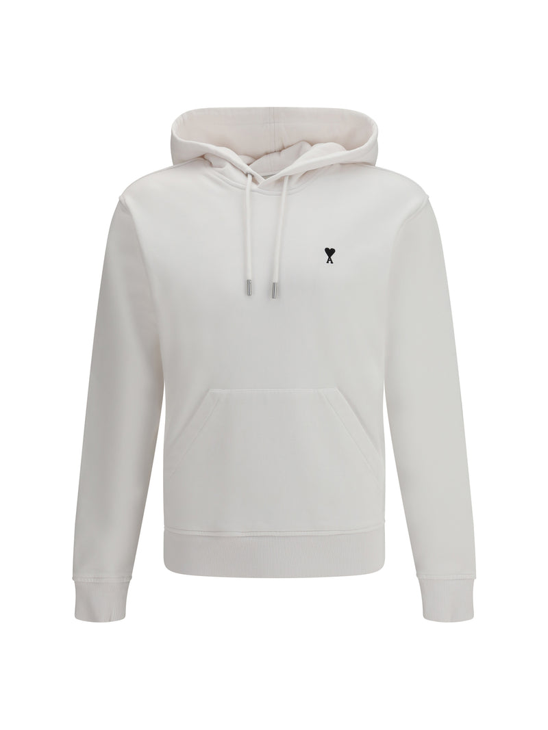 AMI Paris AMI Paris Ami De Coeur Cotton Hoodie Blanc Men - World Class Fashion