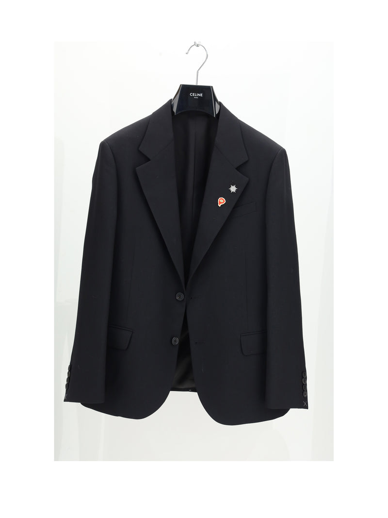 Celine Celine Tailored Wool Jacket Black Women - World Class Fashion