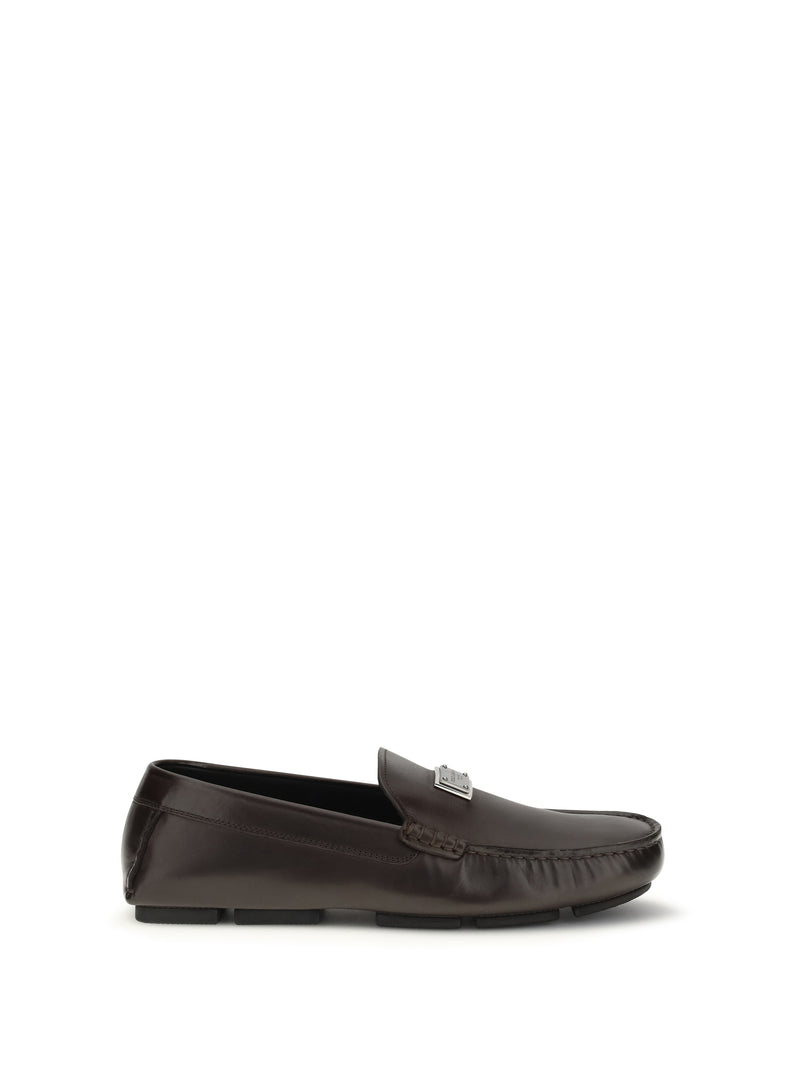 Dolce & Gabbana Dolce & Gabbana DG Driver Loafers Moro 3 - World Class Fashion