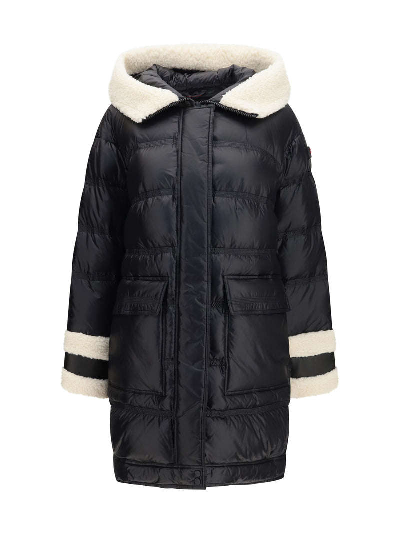 Peuterey Peuterey Kunto BG 02 Shearling-Collar Puffer Jacket Black - World Class Fashion