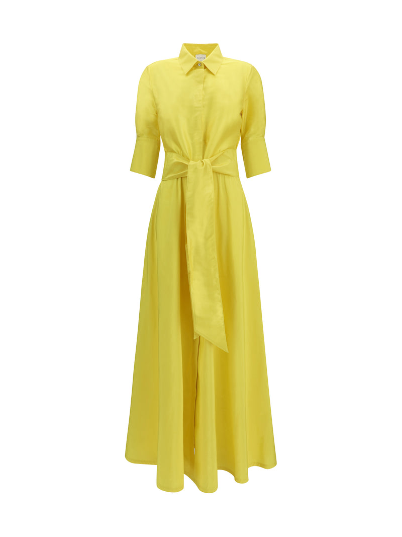 Sara Roka Sara Roka Marysole Long Dress Yellow Gold - World Class Fashion