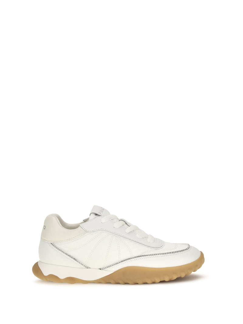 Pinko Pinko Gea Leather Sneakers White Women - World Class Fashion