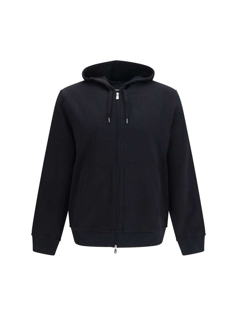 Brunello Cucinelli Brunello Cucinelli Cotton Zip-up Hoodie Nero - World Class Fashion