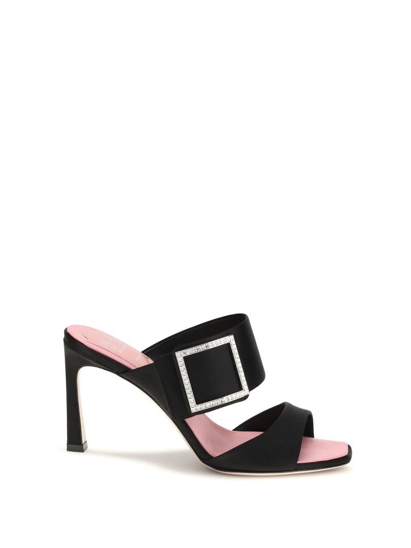 Roger Vivier Roger Vivier Trompette Mules Sandals Nero - World Class Fashion
