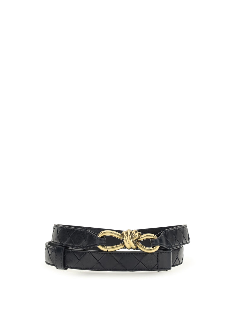 Bottega Veneta Bottega Veneta Andiamo Belt Midnight-Muse Brass - World Class Fashion