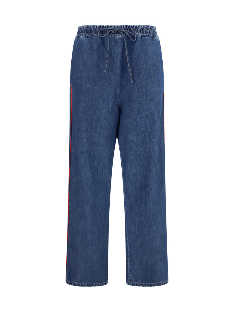 Valentino Valentino Lightweight Wide-leg Denim Pants - World Class Fashion