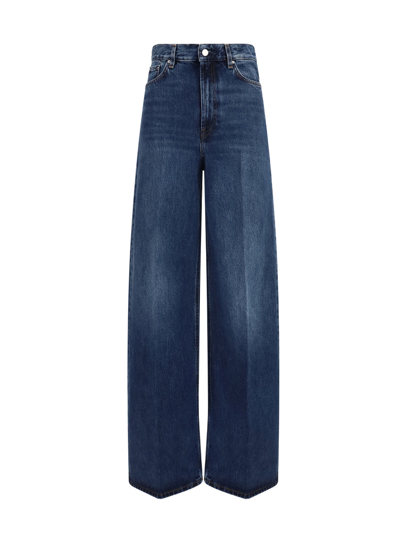 Toteme Toteme Wide-leg Denim Jeans DK BLUE Women - World Class Fashion