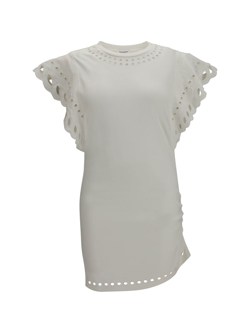 Marant Étoile Marant Étoile Orlane Cotton Dress Ecru - World Class Fashion