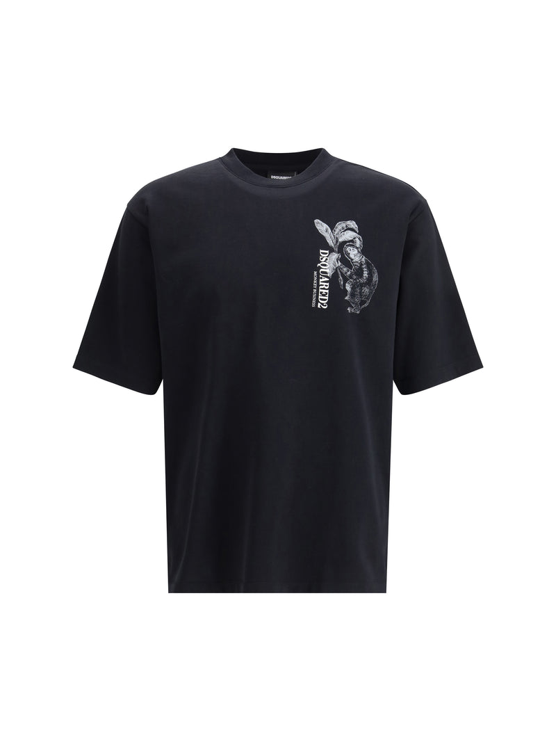 Dsquared2 Dsquared2 Monkey Business T-shirt Black - World Class Fashion