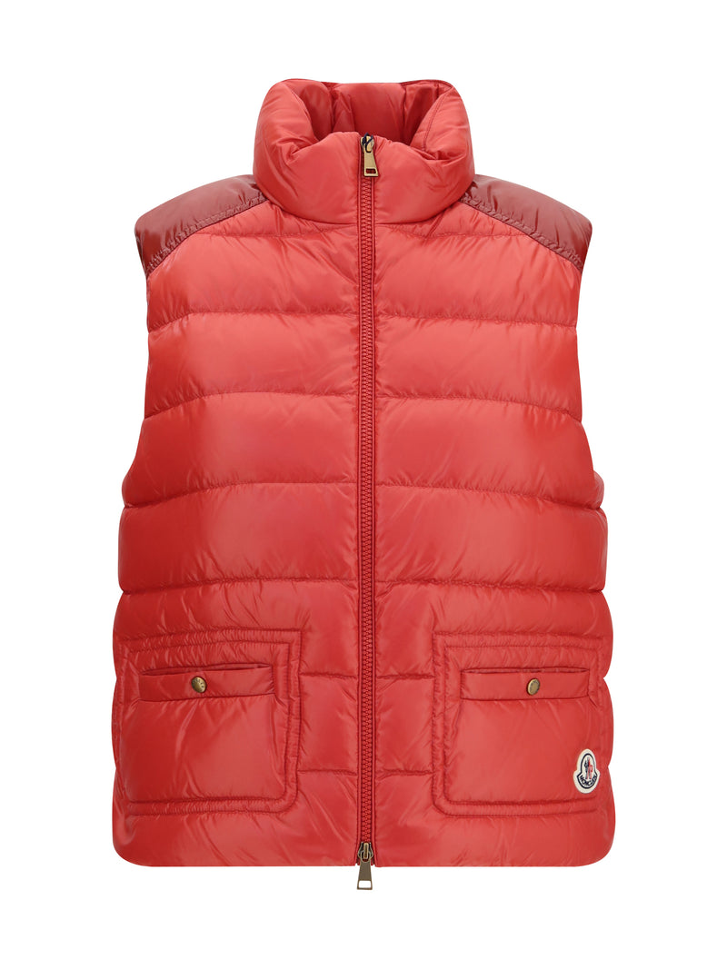 Moncler Moncler Frelon Down Filled Vest Bright Red - World Class Fashion