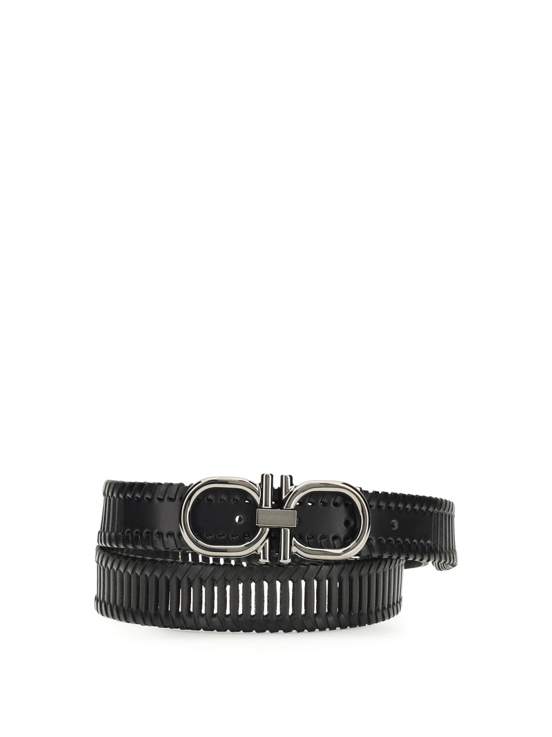 Ferragamo Ferragamo Adjustable Gancini Belt Nero - World Class Fashion